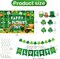 St Patricks Day Decorations, St. Patrick's Day Decor Banner Photography Backdrop Hanging Swirls Shamrock Ornament Decorations for Irish Saint Patricks Day Party Accessories